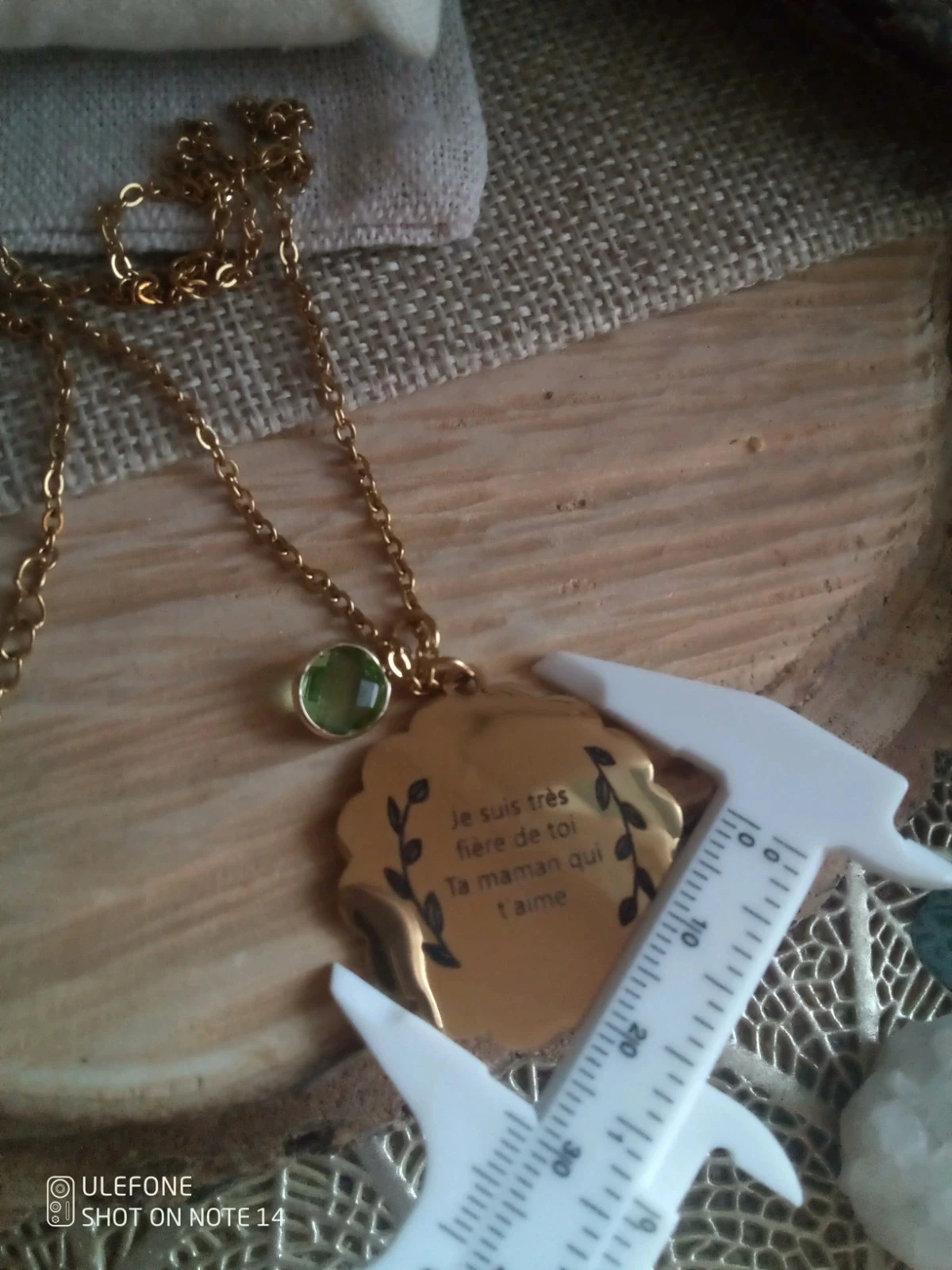 Collier médaillon à message à offrir à sa fille – photo 3